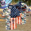 Bright Hibiscus Detroit Tigers Tropical Hawaiian Shirt