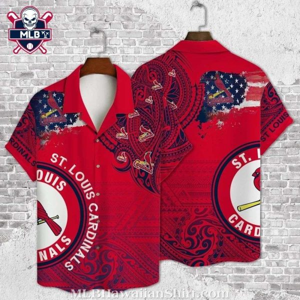 Americana Paisley St. Louis Cardinals MLB Aloha Shirt