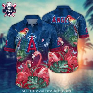 Angels Parrot Paradise Tropical Hawaiian Shirt