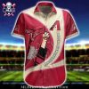 Arizona Diamondbacks Custom Team Red Tropical MLB Aloha Shirt