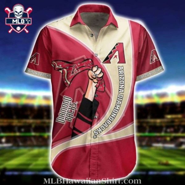 Arizona Diamondbacks Cartoon Fanfare MLB Hawaiian Shirt