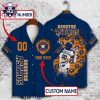 Customizable Detroit Tigers White Wave Hawaiian Shirt