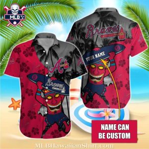 Atlanta Braves Beach Party Hawaiian Shirt – Custom Surfer Red