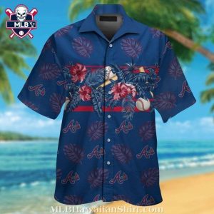 Atlanta Braves Beachside Baseball Hawaiian Shirt – Oceanic Blue Calm