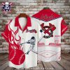 Atlanta Braves Crimson Hibiscus Hawaiian Shirt – Floral Fanfare