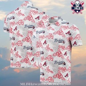 Atlanta Braves Hibiscus Haven Aloha Shirt – Crisp White