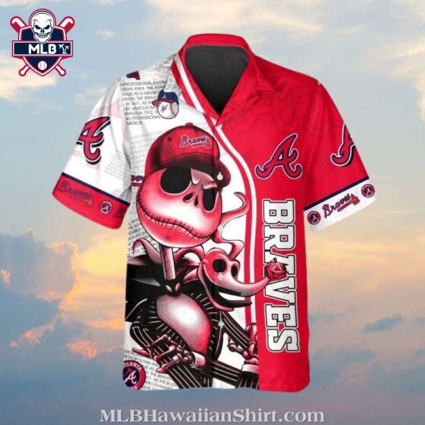 Atlanta Braves Logo Print Hawaiian Shirt – Jack Skeleton Graphic Design