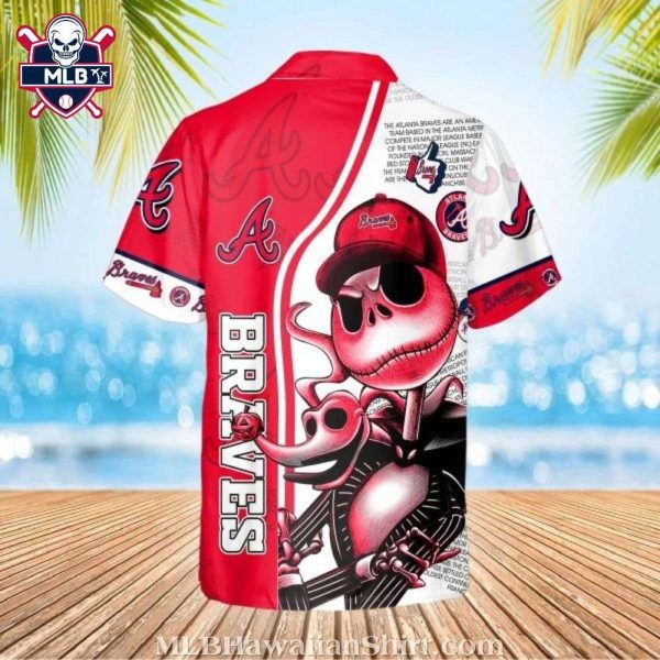 Atlanta Braves Logo Print Hawaiian Shirt – Jack Skeleton Graphic Design