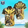 Baby Yoda Pittsburgh Pirates Aloha Shirt With Tropical Hibiscus Design