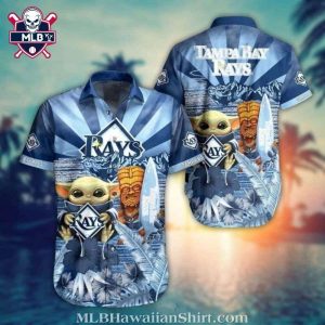 Baby Yoda Graphics Tiki Totem Tampa Bay Rays Tropical Shirt