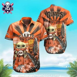 Baby Yoda Tiki Giants Aloha Shirt – Interstellar Team Spirit