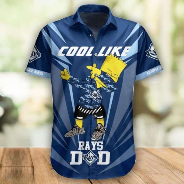 Bart Simpson Cool Like Rays Dad Tampa Bay Rays Hawaiian Shirt