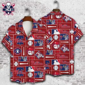 Baseball Passion Philadelphia Phillies Hawaiian Shirt – Red And Blue Team Spirit