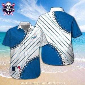 Baseball Seam Los Angeles Dodgers Classic Hawaiian Shirt