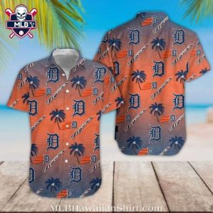 Beachfront Palms Detroit Tigers Hawaiian Shirt