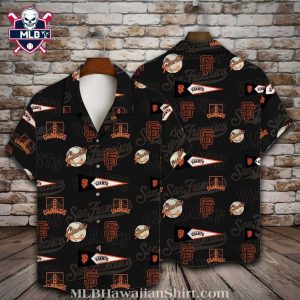 Black SF Giants Baseball Fever Hawaiian Shirt – San Francisco Giants Aloha Shirt
