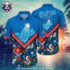 Cartoon Mascot Dodgers Tropical Fan Hawaiian Shirt