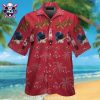 Boston Red Sox Aloha Shirt With Pink Flower And Baseball Graphics