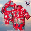 Boston Red Sox Baseball Iconography Hawaiian Shirt