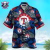 Beachfront Dreams Texas Rangers Customizable Hawaiian Shirt