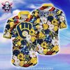 Brewers Game Day – MLB Milwaukee Brewers Floral Aloha Shirt