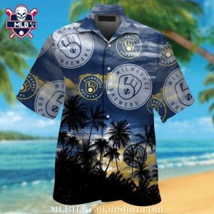 Brewers’ Oceanfront Nightfall – Tropical Hawaiian Aloha Shirt