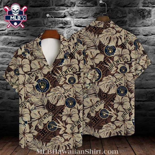 Brewers’ Safari Outing – Beige Wilderness Hawaiian Shirt