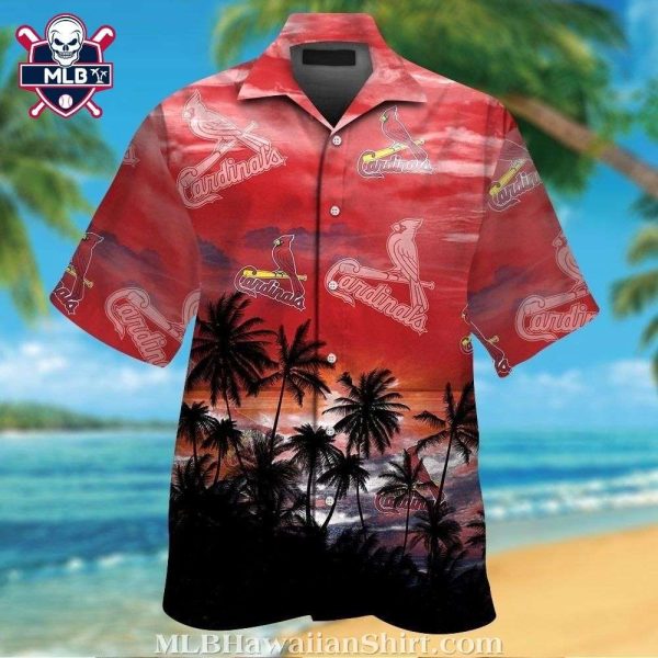 Cardinals Island Sunset MLB St. Louis Cardinals Tropical Hawaiian Shirt