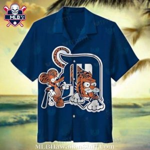 Cartoon Mascot Fun Detroit Tigers Hawaiian Shirt