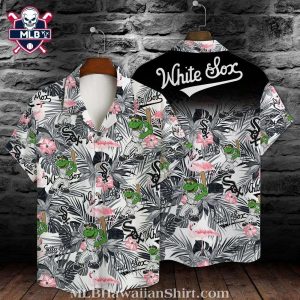Chicago White Sox Exotic Hibiscus Flamingo Hawaiian Shirt