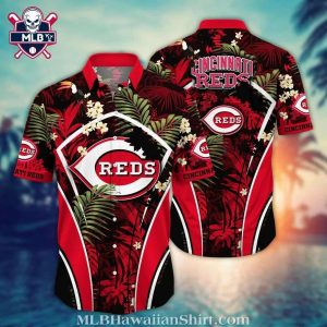 Cincinnati Reds Night Tropics Aloha Shirt – MLB Cincinnati Midnight Palm