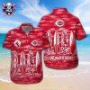 Cincinnati Reds Logo Print Hawaiian Shirt – Mickey Mouse Hibiscus Motif