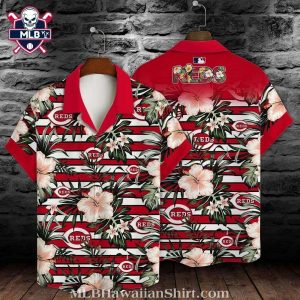 Cincinnati Reds Vibrant Hibiscus MLB Hawaiian Aloha Shirt