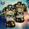 Bold Blue Flora LA Dodgers Hawaiian Baseball Shirt