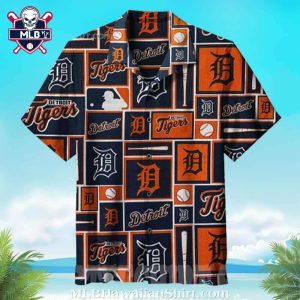 Classic Detroit Tigers Logo MLB Hawaiian Shirt