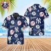 Bold Yankees Flame Graphics Aloha Shirt – Yankees Hawaiian Shirt