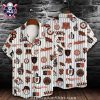 Classic SF Giants Logo Stripe Tropical Hawaiian Shirt