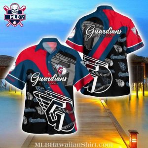 Cleveland Guardians Baseball Pattern Hawaiian Shirt