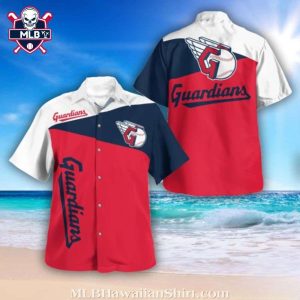 Cleveland Guardians Classic Color Block Aloha Shirt