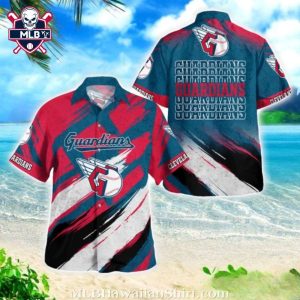 Cleveland Guardians Dynamic Slash Tropical Hawaiian Shirt