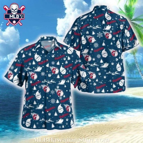 Cleveland Guardians Festive Winter Vibes Hawaiian Shirt