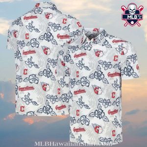 Cleveland Guardians Hibiscus Bloom Aloha Shirt