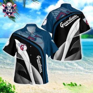 Cleveland Guardians Sleek Modern Graphics Hawaiian Shirt