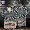 Cleveland Guardians Starry Night Floral Hawaiian Shirt