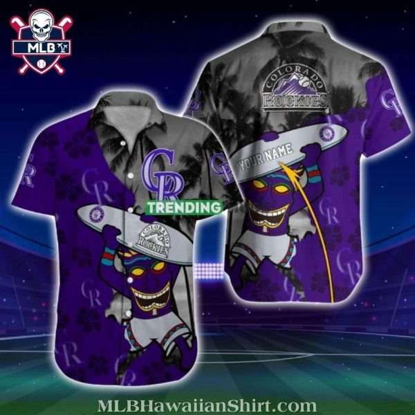 Colorado Rockies Festive Masquerade Hawaiian Shirt