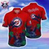 Baseball And Hibiscus – Chicago Cubs Hawaiian Spirit Shirt With Floral Overlay