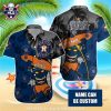 Customizable Houston Astros Tiki And Surfboard Tropical Shirt