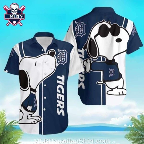 Cute Snoopy Graphic Detroit Tigers Hawaiian Shirt