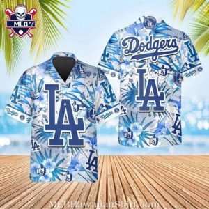 Dodgers Blue Hibiscus Elegance Hawaiian Shirt – Dodgers Aloha Shirt
