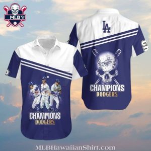 Dodgers Champions Badge MLB Hawaiian Shirt – Home Run Edition